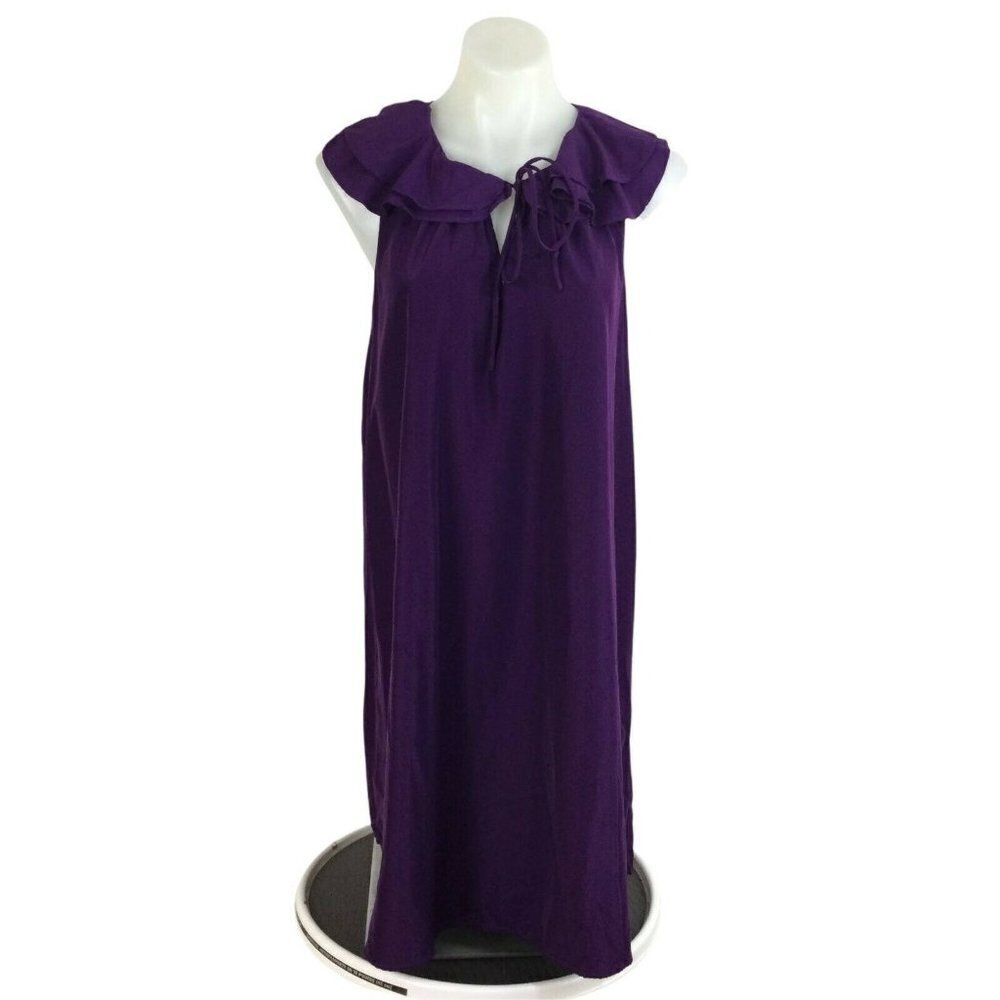 Amanda Uprichard for Le Tote Maternity Dress Womens Plum Purple Sz Medium